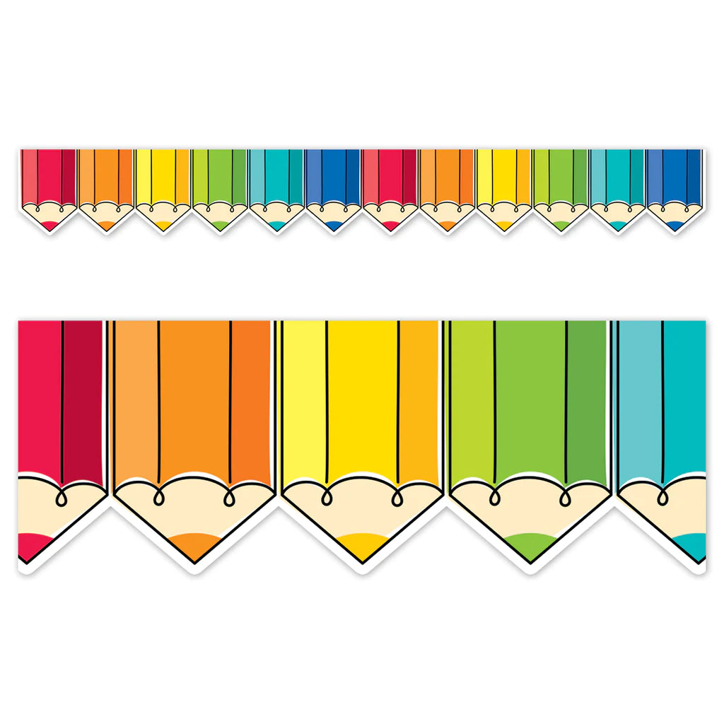 Creative Teaching Press Jumbo Colored Pencils Border