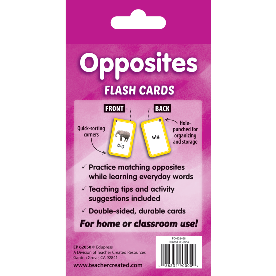 Opposites Flashcards