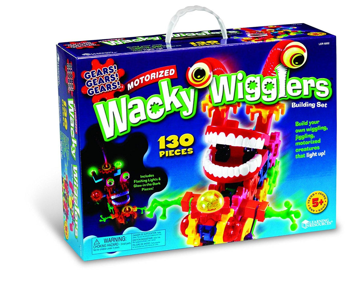 Learning Resources Gears! Gears! Gears! Motorized Wacky Wigglers Building  Set (LER 9202)