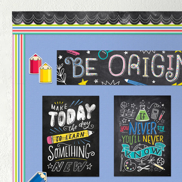 Creative Teaching Press Chalk It Up! Dotted Scallops EZ Border (CTP 10909)