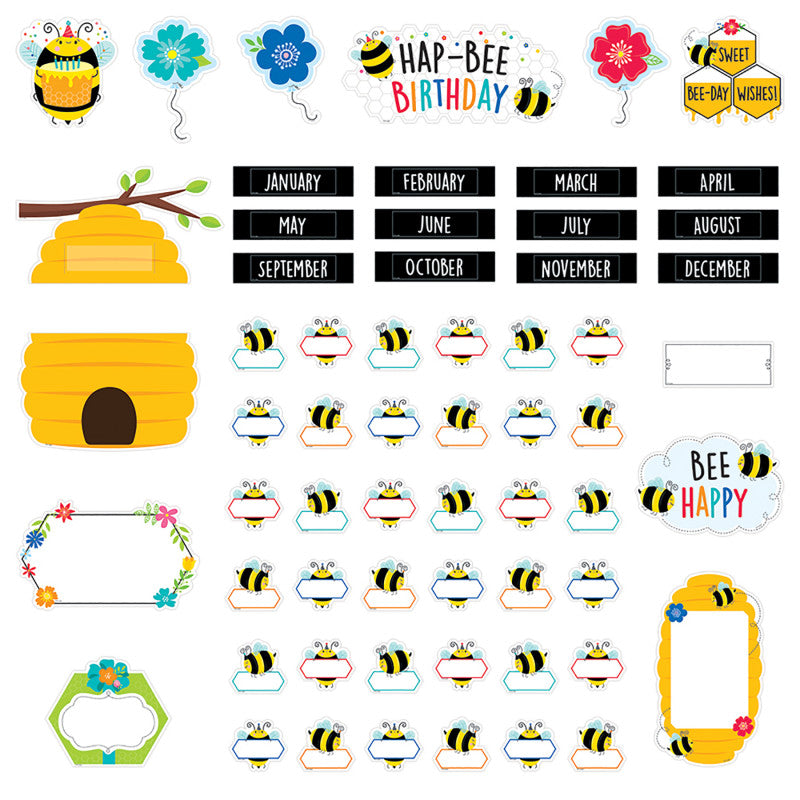 Creative Teaching Press Birthday Bees Mini Bulletin Board Set (CTP 10688)