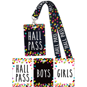 Teacher Created Resources Confetti Hall Pass Lanyard (TCR 20319)