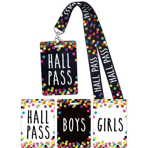 Teacher Created Resources Confetti Hall Pass Lanyard (TCR 20319)