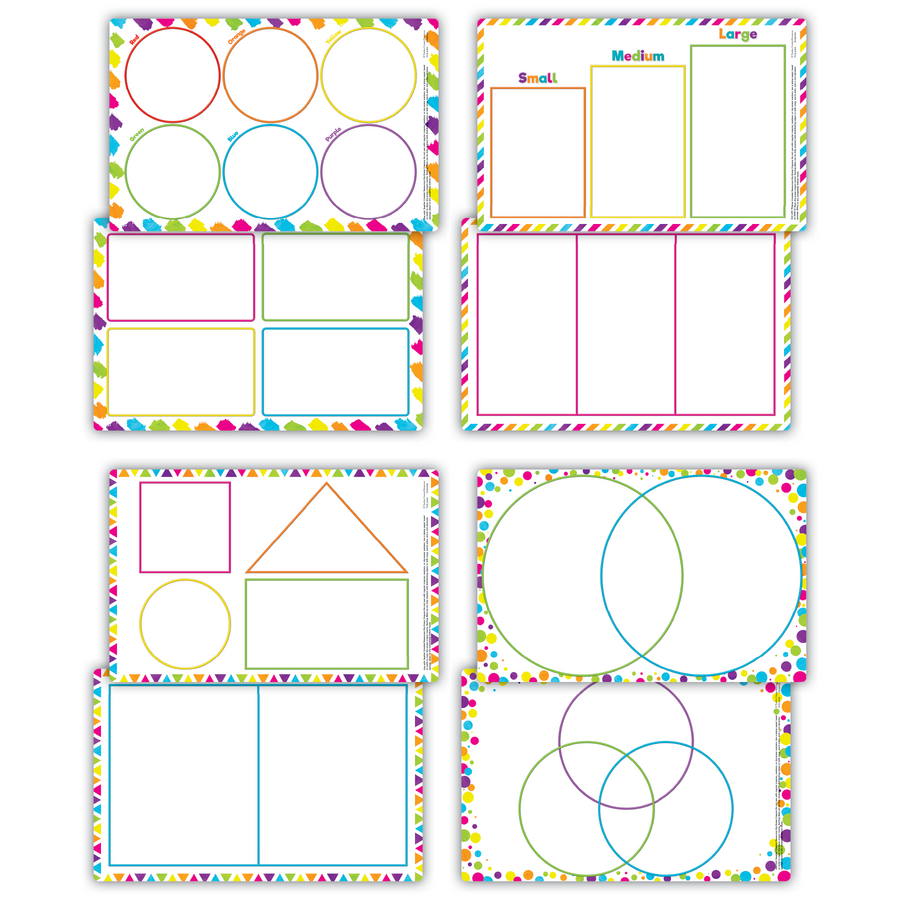 Teacher Created Resources Sorting Mats, Set of 4 (TCR 21032)