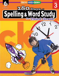 Teacher Created Materials 180 Days of Spelling & Word Study for Third Grade (SEP 28631)