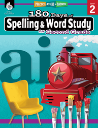 Teacher Created Materials 180 Days of Spelling & Word Study for Second Grade (SEP 28630)