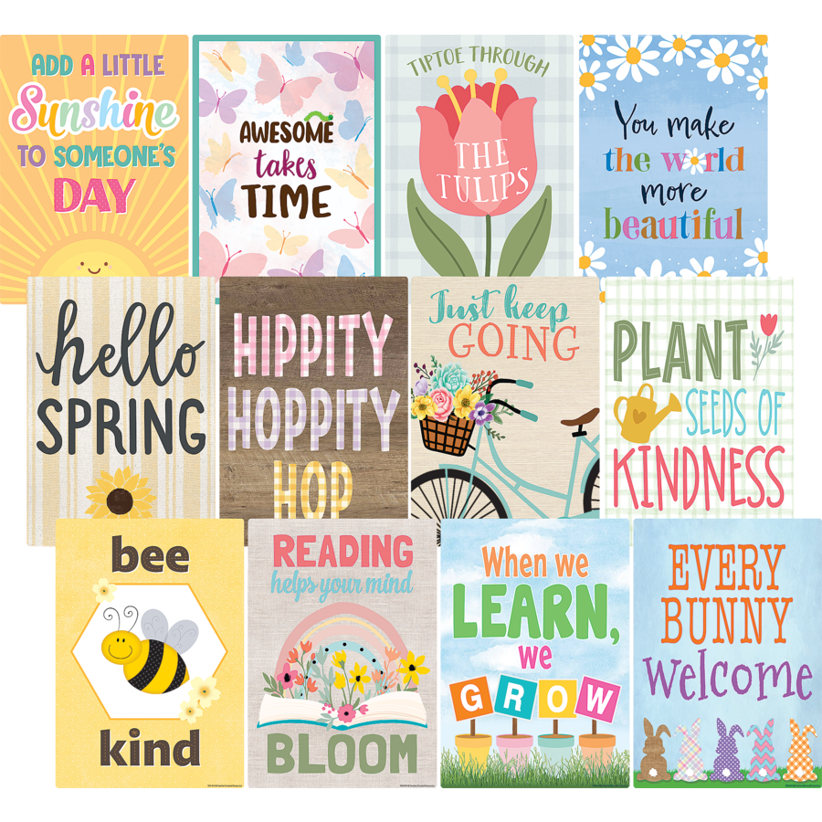 Teacher Created Spring Small Poster Pack (TCR 6111)