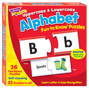 Trend Uppercase & Lowercase Alphabet Fun To Know Puzzles (T 36010)