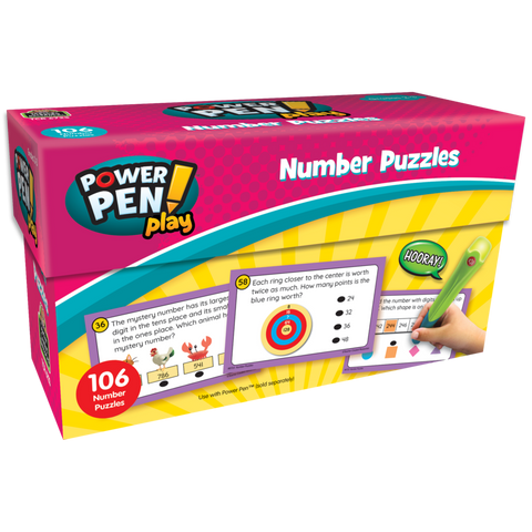 Teacher Created Resources Power Pen Play: Number Puzzles Grades 2-3 (TCR 6723)