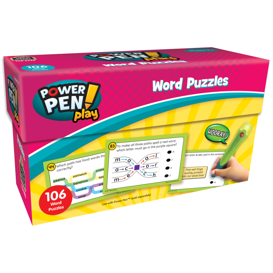 Teacher Created Resources Power Pen Play: Word Puzzles Grades 2-3(TCR 6725)