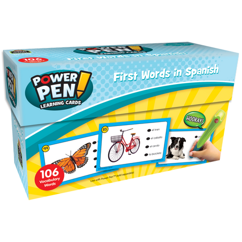 Teacher Created Resources Power Pen Learning Cards First Words in Spanish (TCR 6726)