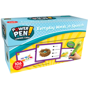 Teacher Created Resources Power Pen Learning Cards Everyday Words in Spanish (TCR 6727)