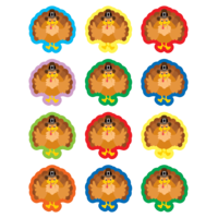 Teacher Created Resources Turkey Stickers, Pack of 72 (TCR 6946)