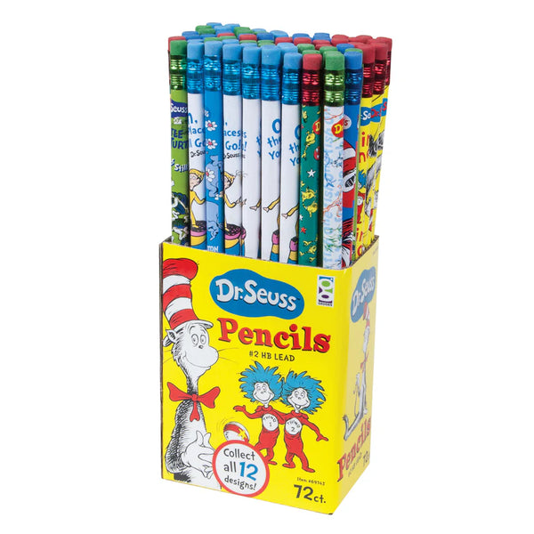 Raymond Geddes Dr. Seuss Pencils 72 Count, 12 Designs (69743)