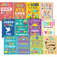 Teacher Created Resources Bible Verses Small Poster Pack (TCR 7072)