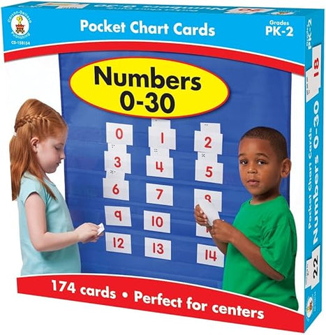 Carson Dellosa Numbers 0-30 Pocket Charts Gr PK-2 (CD 158154)