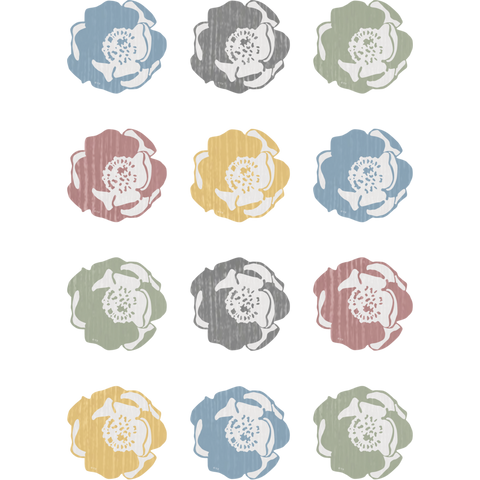 Teacher Created Resources Classroom Cottage Rosettes Mini Accents, Pack of 36 (TCR 7186)