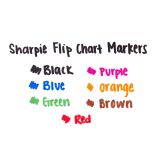 Sharpie Flip Chart Markers, Assorted, Pack of 8 (SAN 22480)