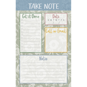 Teacher Created Classroom Cottage Notepad - Take Note (TCR 7198)