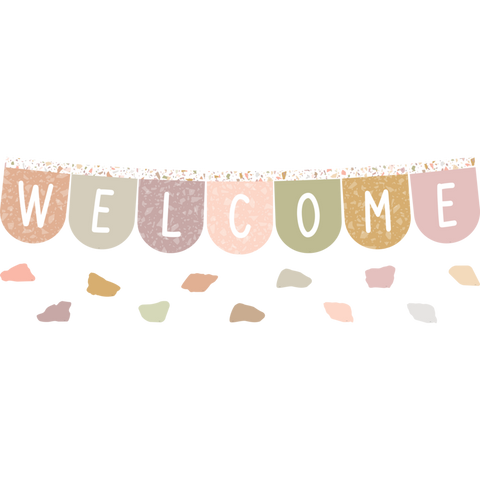 Teacher Created Resources Terrazzo Tones Welcome Bulletin Board (TCR 7200)