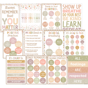 Teacher Created Resources Terrazzo Tones Positive Practices Small Poster Pack (TCR 7232)