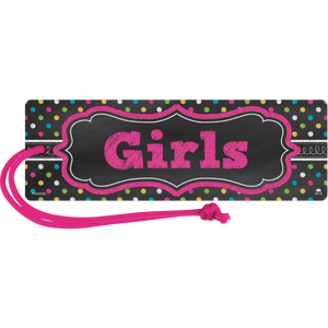 Teacher Created Chalkboard Brights  Girls Pass, Magnetic (TCR 77277)