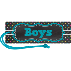 Teacher Created Chalkboard Brights Boys Pass,  Magnetic (TCR 77278)