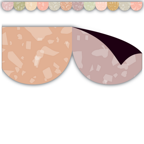 Teacher Created Resources Terrazzo Tones Scalloped Magnetic Border (TCR 77585)