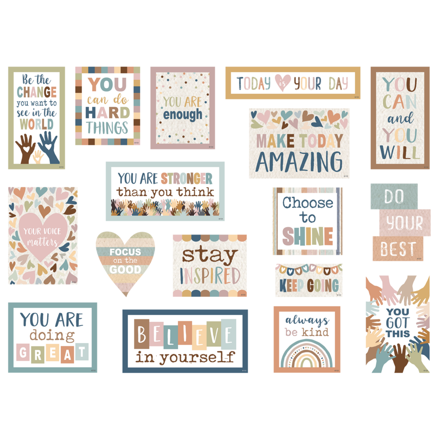 Teacher Created Everyone Is Welcome Magnetic Positive Sayings (TCR 77590)