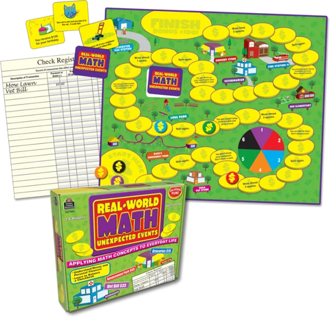 Teacher Created Resources Real World Math: Unexpected Events Game (TCR 7804)