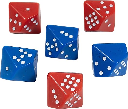 Learning Advantage Subitizing Dice, Set of 6 (CTU 7399)