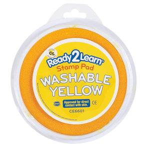 Learning Advantage Ready 2 Learn Jumbo Circular Washable Stamp Pad -Yellow (CE 6601)