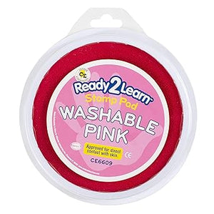 Learning Advantage Ready 2 Learn Jumbo Circular Washable Stamp Pads - Pink (CE 6609)