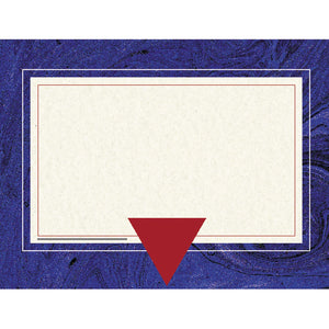 Hayes Publishing Blue Marble Border Certificate, 8-1/2" x 11", Pack of 50 (VA 659)