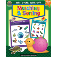 Teacher Created Write-On/Wipe-Off Book, Matching and Sorting (TCR 8293)