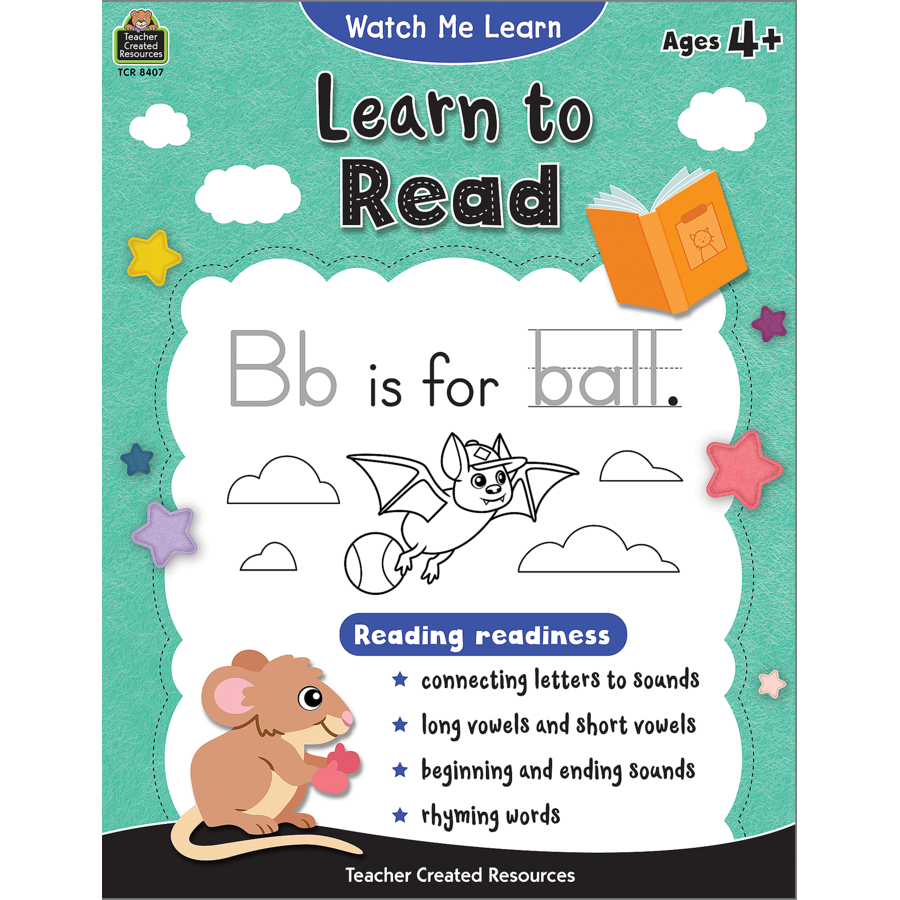 Teacher Created Resources Watch Me Learn: Learn to Read (TCR 8407)