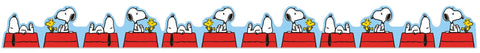 Eureka Peanuts Snoopy Doghouse Extra Wide Deco Trim (EU 846356)