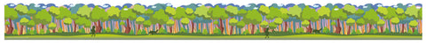 Eureka Once Upon A Dream Forest Extra Wide Deco Trim (EU 846360)