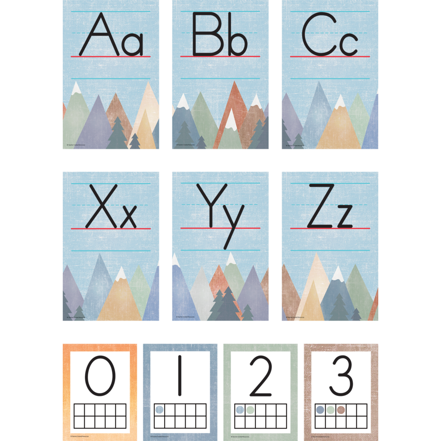 Teacher Created Resources Moving Mountains Alphabet Bulletin Board (TCR 9170)