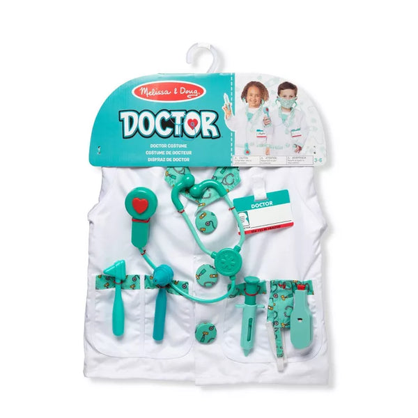 Melissa & Doug Doctor Costume, Ages 3-6 (LCI 4839)