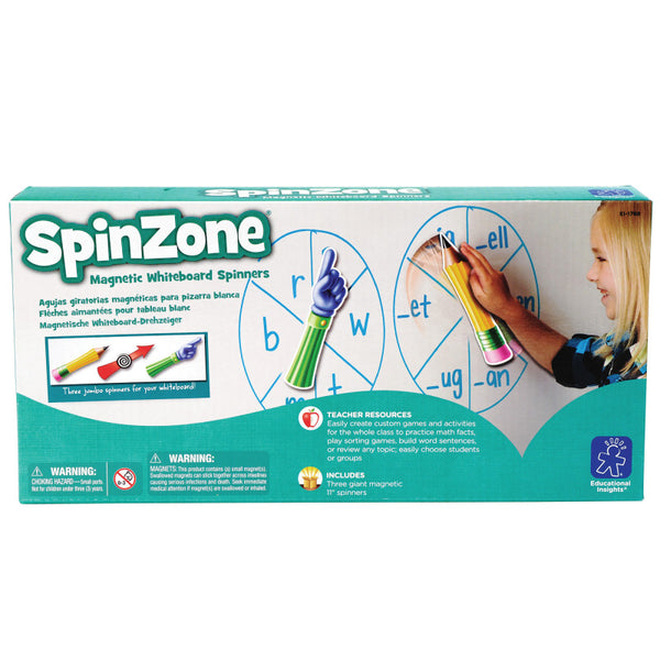 Educational Insights Spinzone Magnetic Whiteboard Spinners, Set of 3 (EI1768)