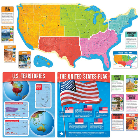 Trend The United States Interactive Wipe-Off Learning Set (T 19017)