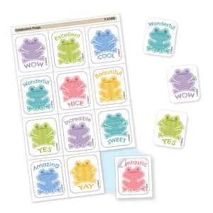 Trend Enterprises Celebration Frogs Tear & Share Stickers (T 47405)