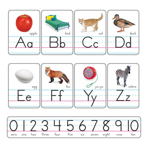 Trend Photo Alphabet Cards Zaner-Bloser Manuscript Bulletin Board Set (T 721)