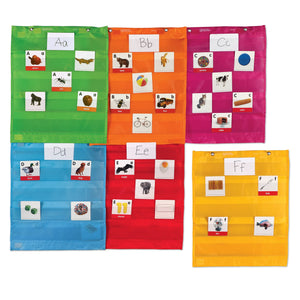 Learning Resources Magnetic Pocket Chart Squares, Set of 6 (LER 2386)