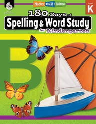 Teacher Created Materials 180 Days of Spelling & Word Study for Kindergarten (SEP 28628)