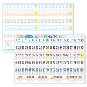 Ashley Productions Counting to 100 2-Sided Poly Learning Mat (ASH 95040)