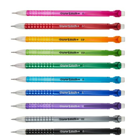 Paper Mate Strong Mechanical Pencils, 0.9mm, HB #2 lead, Pack of 12 (2093604)