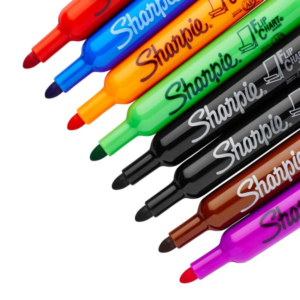 Sharpie Flip Chart Markers, Assorted, Pack of 8 (SAN 22480)