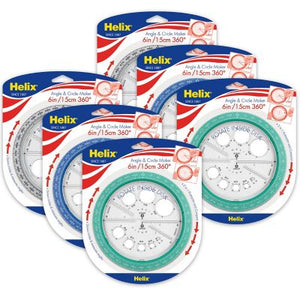 Maped Helix Angle and Circle Maker 6 in/15cm Assorted Colors (MAP36002)